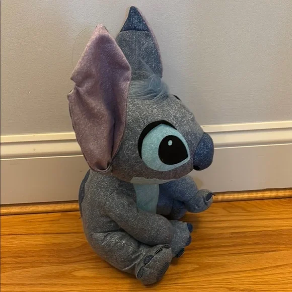 Disney Parks Denim Stitch Plush - Picture 4 of 6
